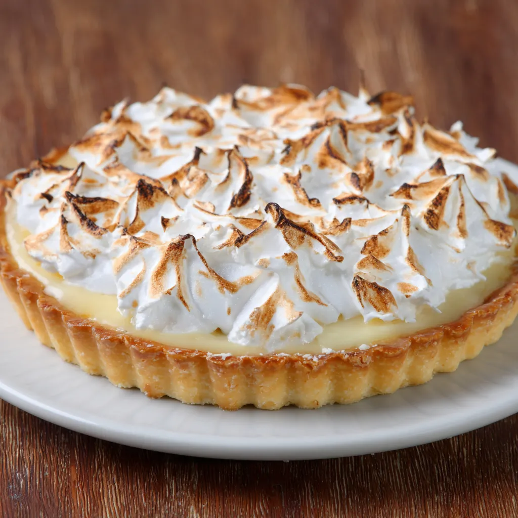 Torta con crema e crostata.