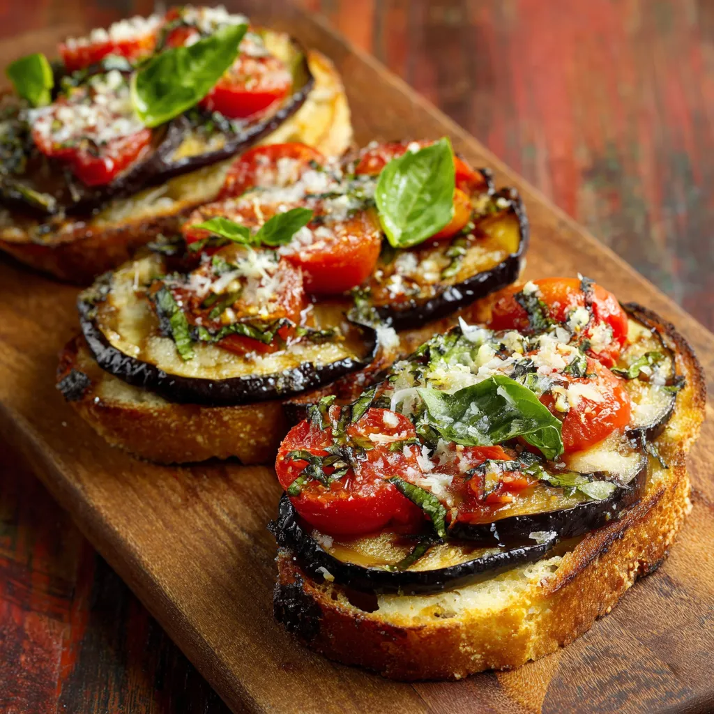 Due pane con verdure e pomodori.