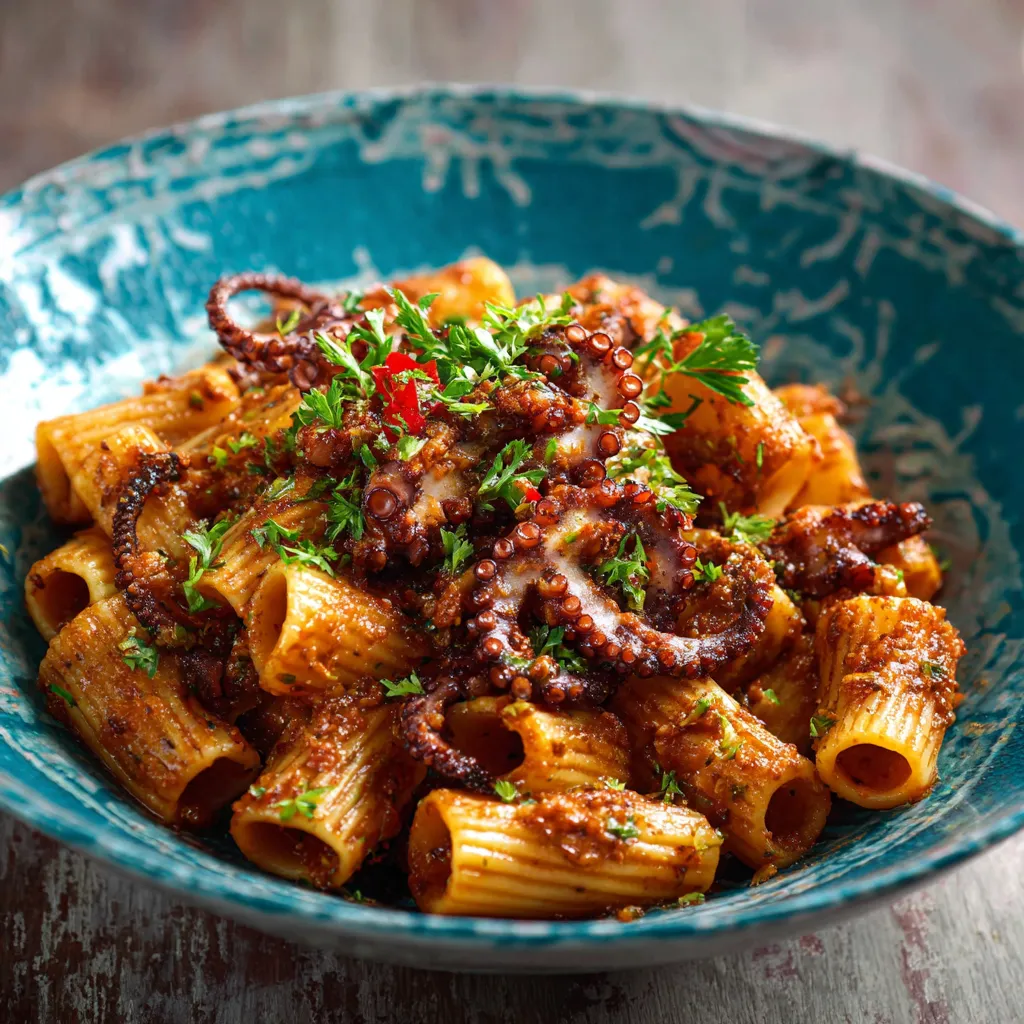 Una ciotola di pasta con carne e verdure.