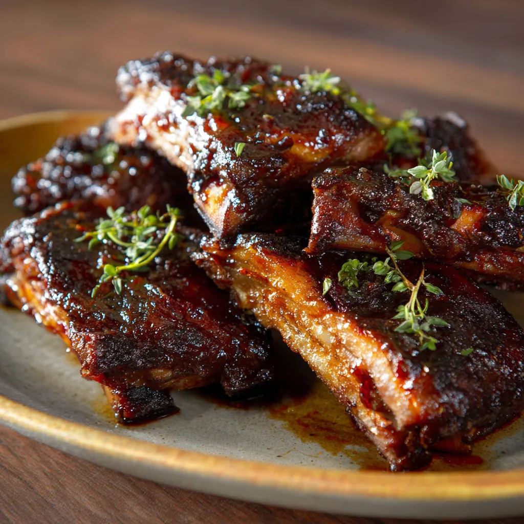 Piatti di manzo con salsa.