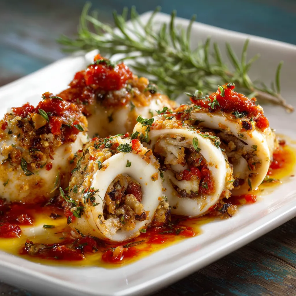 Piatti con salsa rossa e erbe.