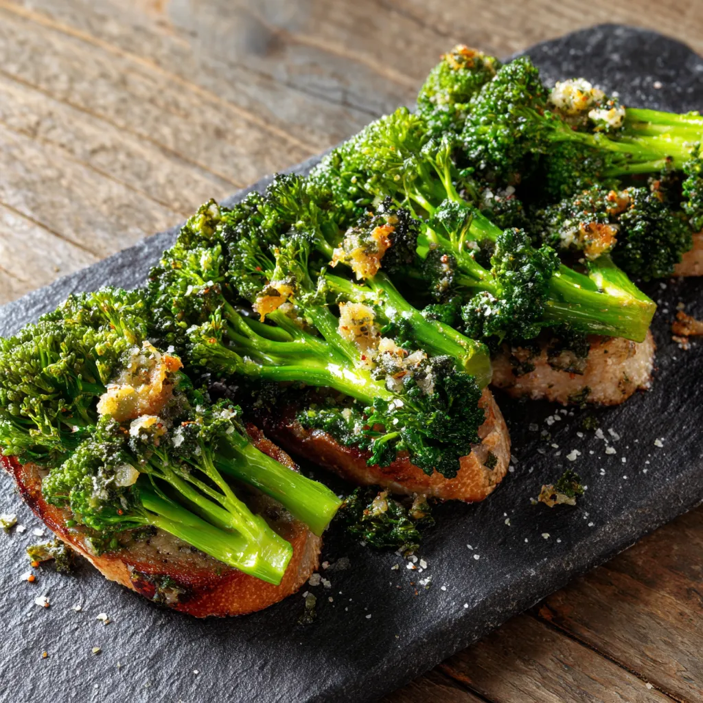 Un piatto di verdura con verdure croccanti e un pane tostato.
