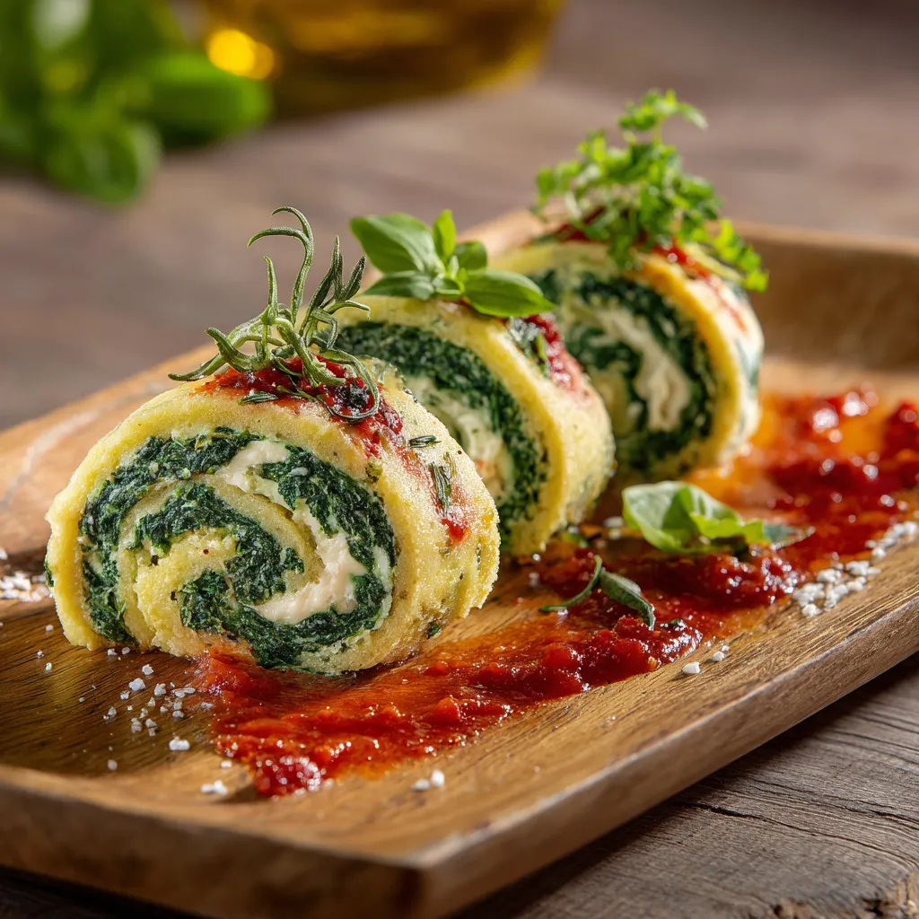 A plate of food with a green and red color.