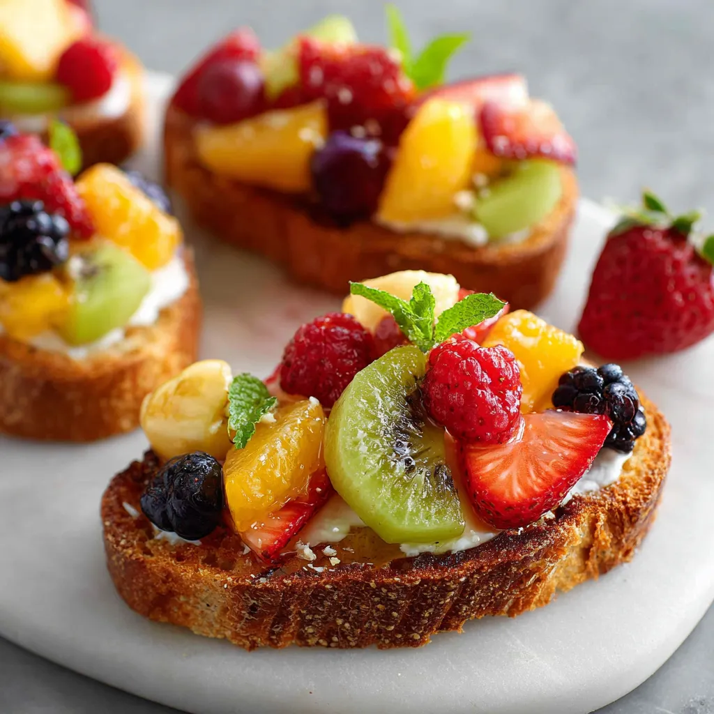 Piatti con frutta e crema.
