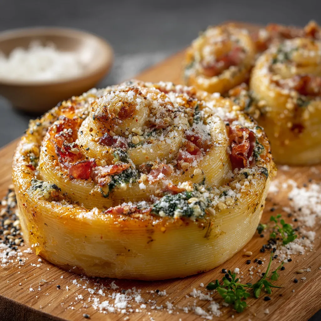 Due tortellini con ricotta e spinaci.