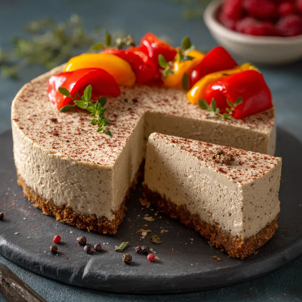 Una torta con frullati e semi.