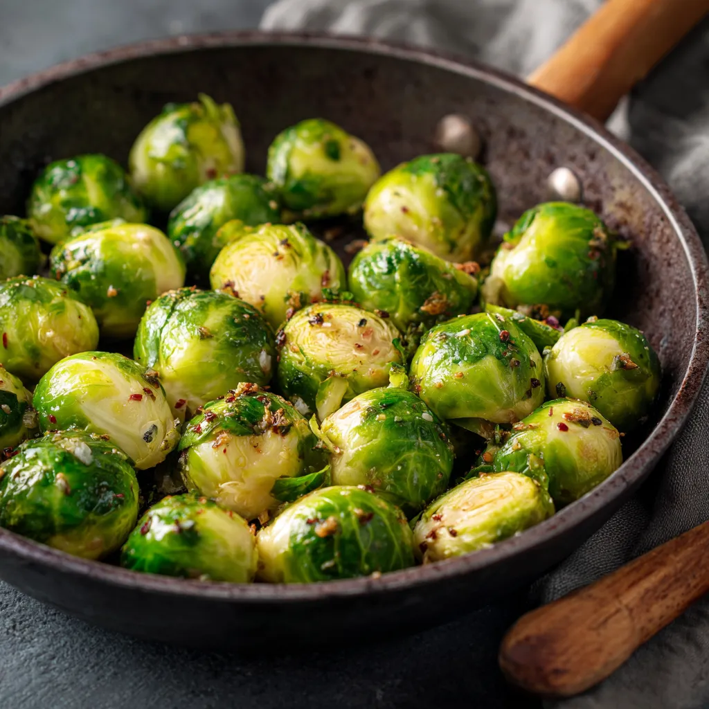Pan di brussel sprouts.