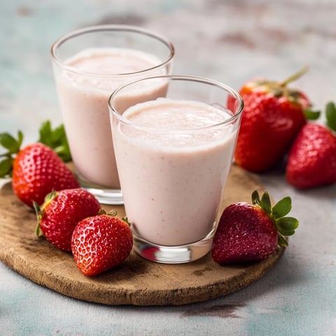 Due bicchieri di frullato con frullati e frullati.